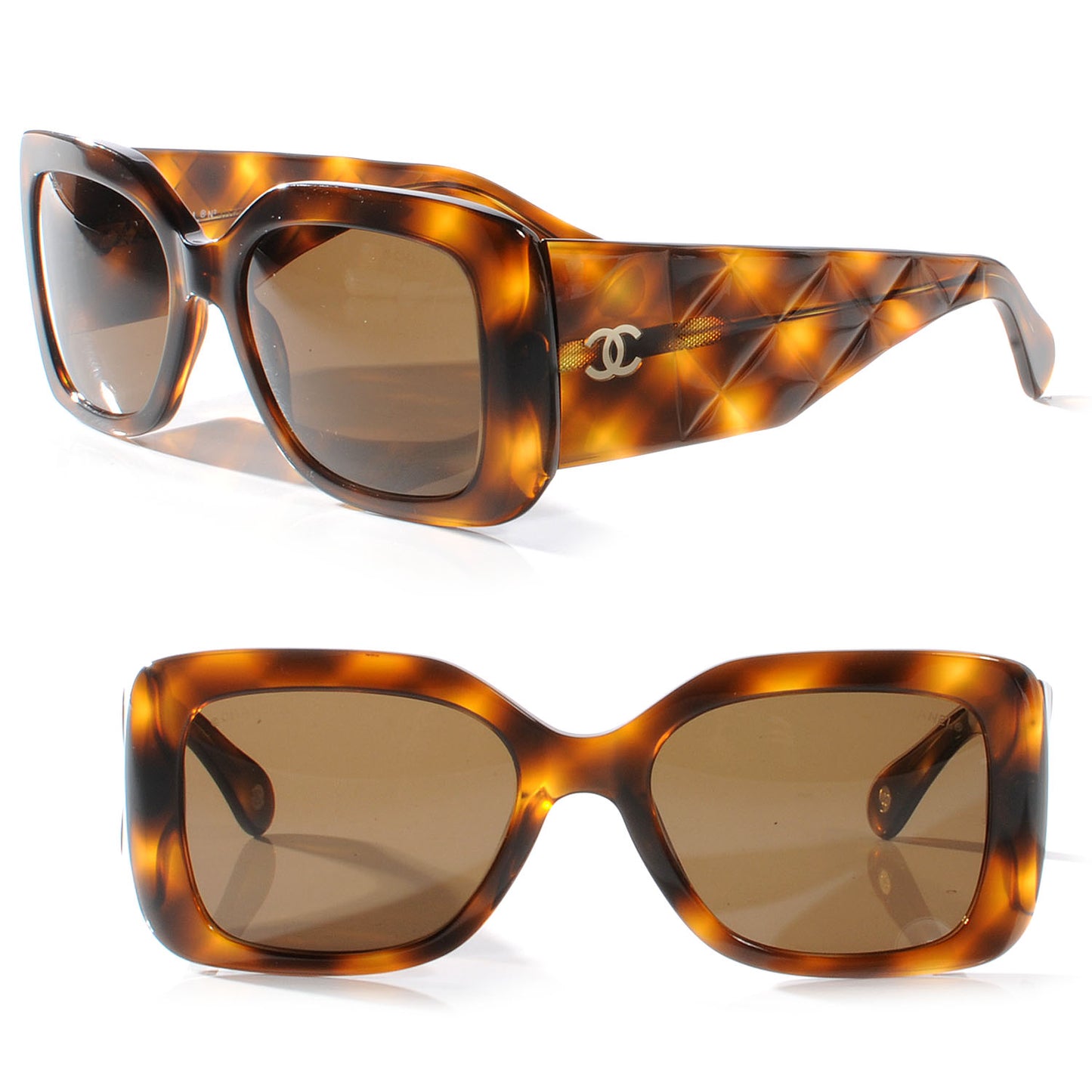 Quilted Sunglasses 5019 Tortoise
