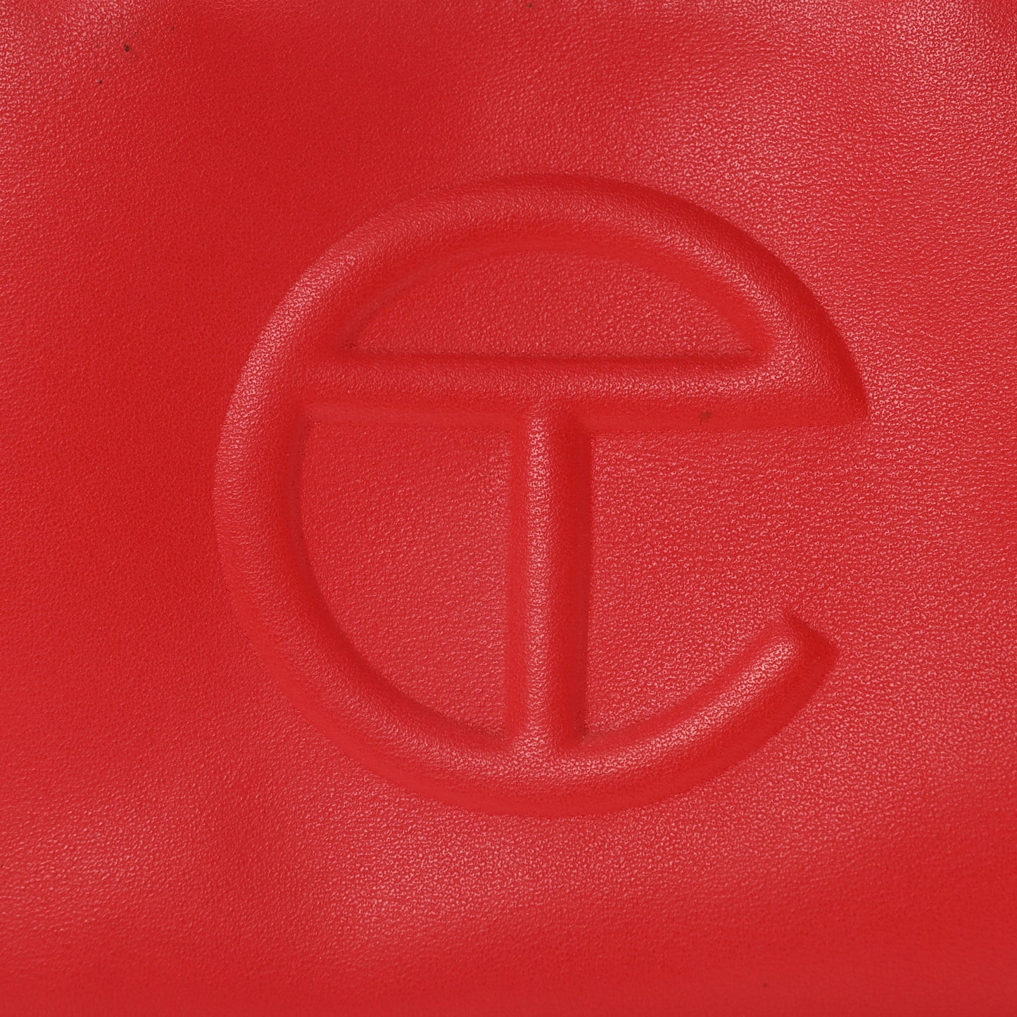 Vegan Leather Small Shopping Bag Red