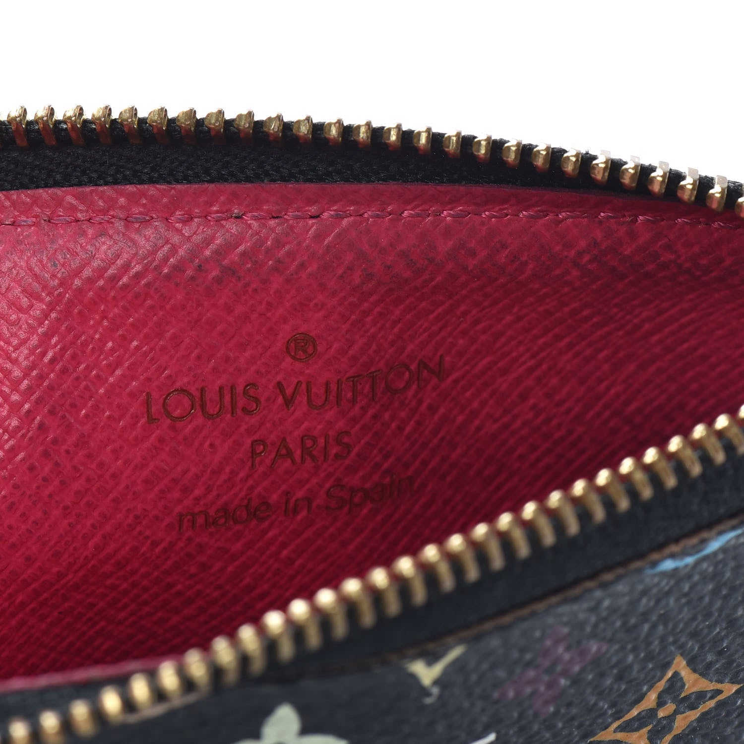 Louis Vuitton Monogram Multicolor Key Pouch Black Grenade 6 of 6