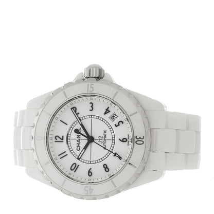 Chanel Stainless Steel Ceramic 38mm J12 Automatic Watch White 2 of 4
