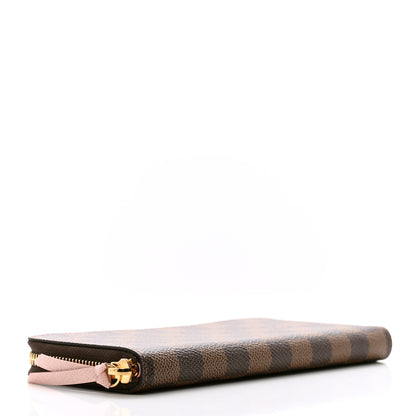 Louis Vuitton Damier Ebene Clemence Wallet Rose Ballerine 4 of 7