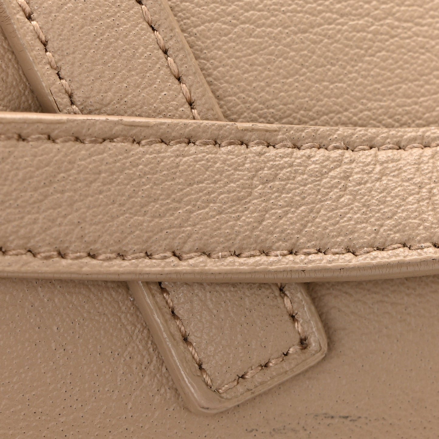 Calfskin Large Shopping Tote Dark Beige