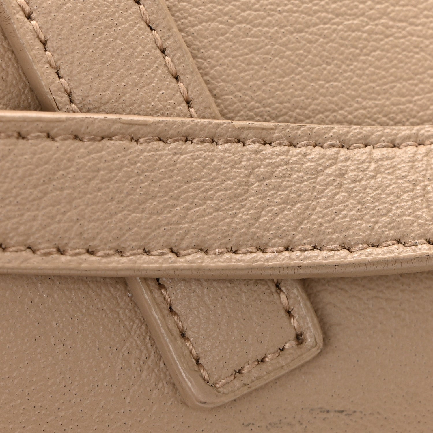 Saint Laurent Calfskin Large Shopping Tote Dark Beige 12 of 13