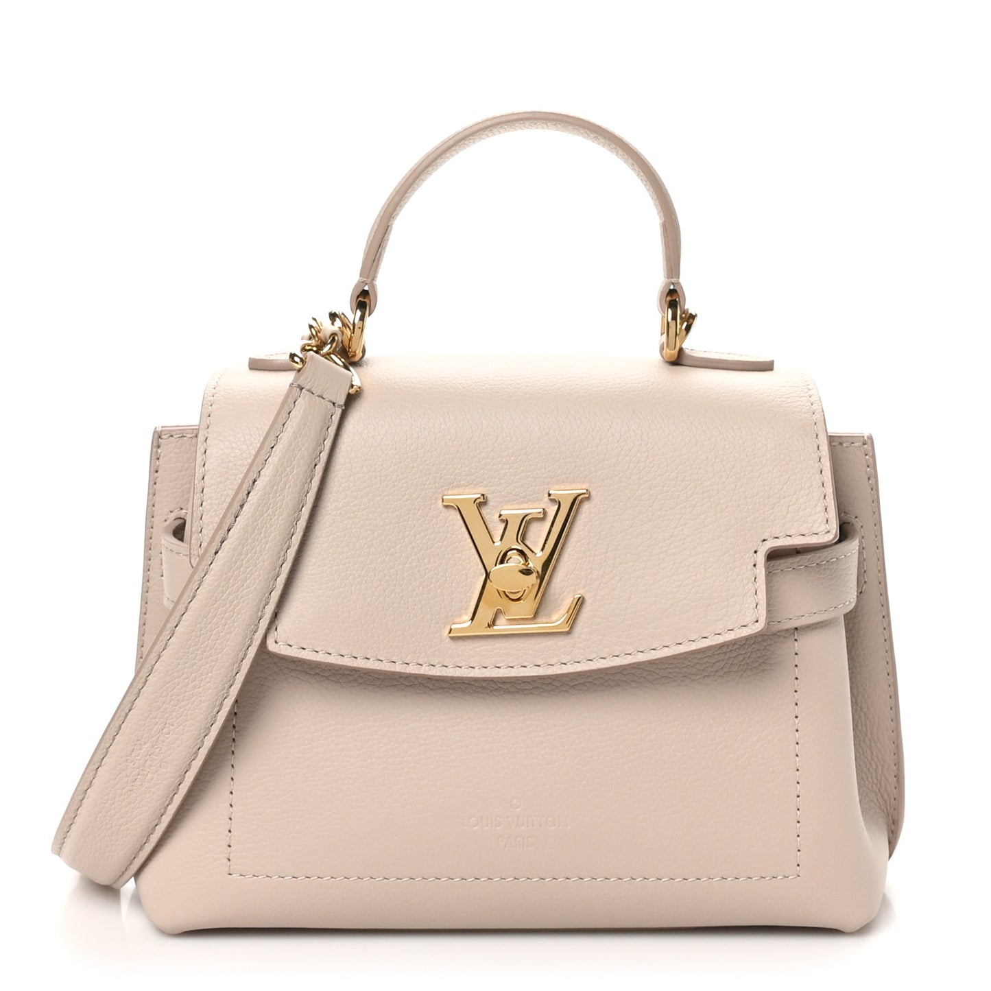 Soft Calfskin Mini Lockme Ever Greige