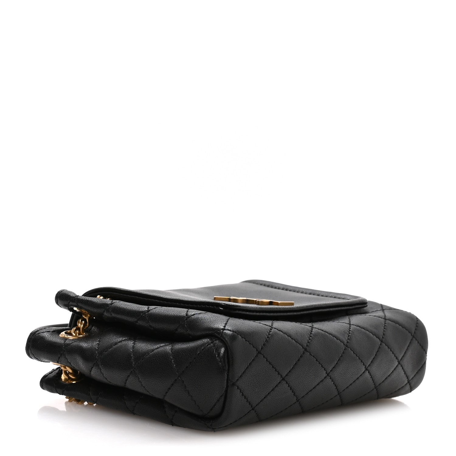 Saint Laurent Lambskin Quilted Monogram Mini Nolita Black 4 of 11