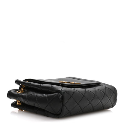 Saint Laurent Lambskin Quilted Monogram Mini Nolita Black 4 of 11