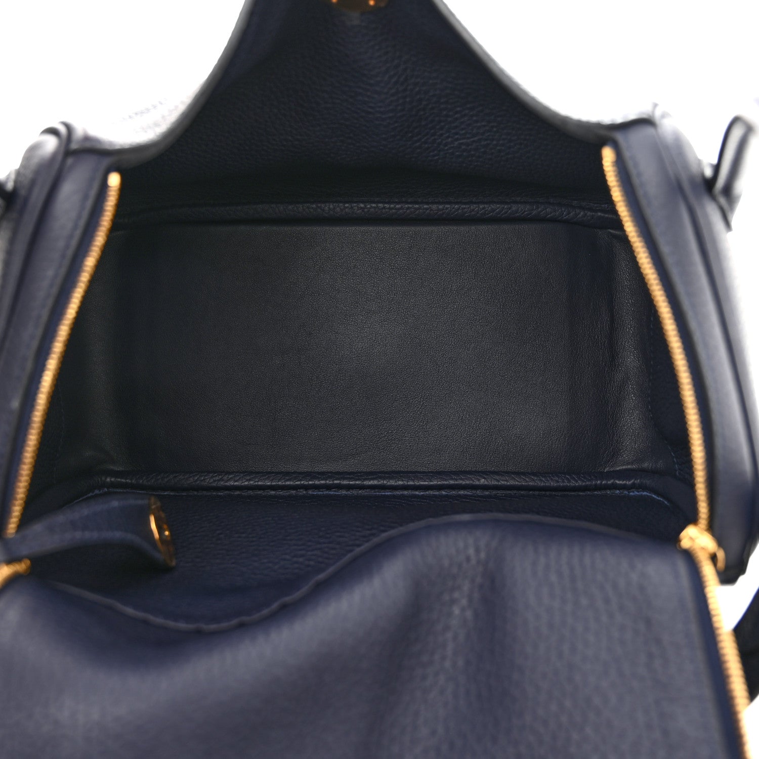 Hermes Taurillon Clemence Lindy 26 Bleu Nuit 7 of 13