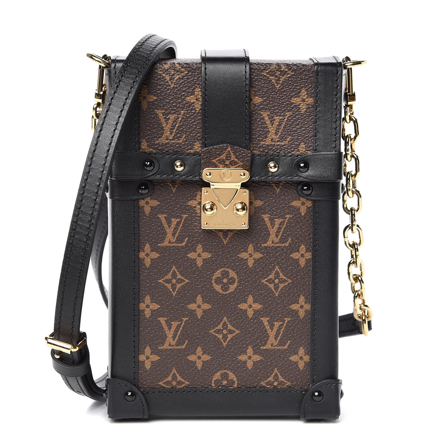 Louis Vuitton Monogram Pochette Trunk Verticale Black 1 of 9