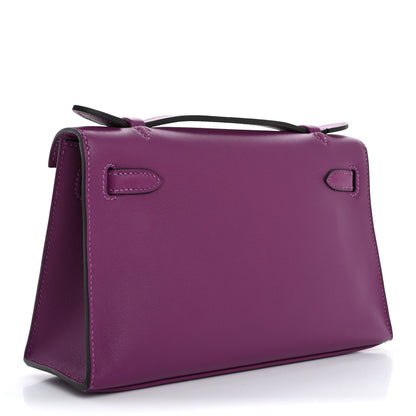 Hermes Swift Kelly Pochette Clutch Anemone 3 of 9