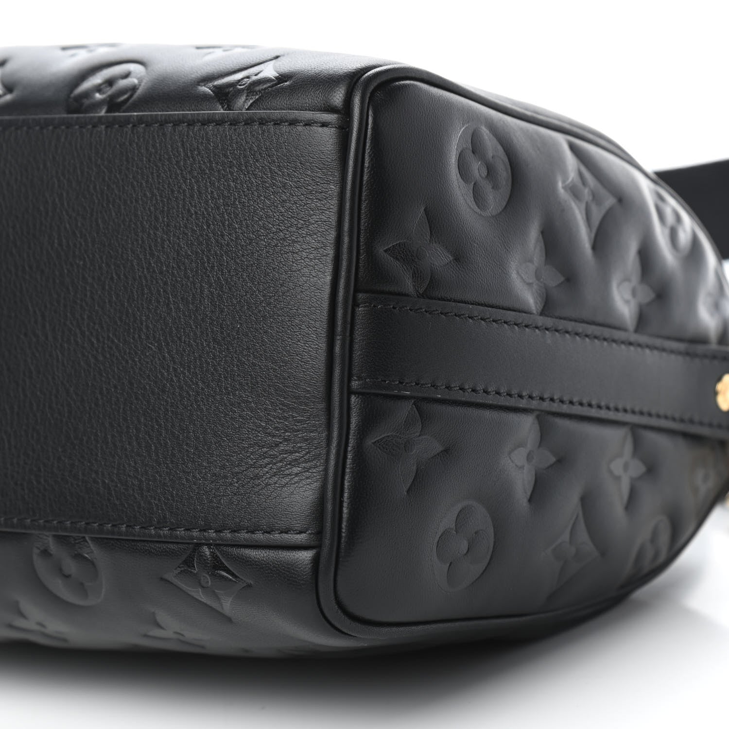 Louis Vuitton Lambskin Embossed Monogram Speedy 22 Bandouliere Black 8 of 8