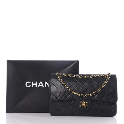 Chanel Lambskin Quilted Medium Double Flap Black 12 of 12
