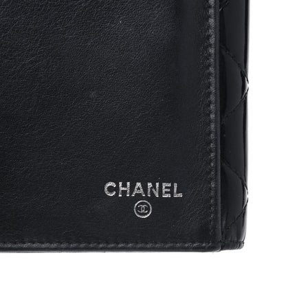 Chanel Patent Quilted Large Brilliant Flap Wallet Black 7 of 20