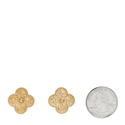 Van Cleef & Arpels 18K Yellow Gold Magic Alhambra Earrings 2 of 4
