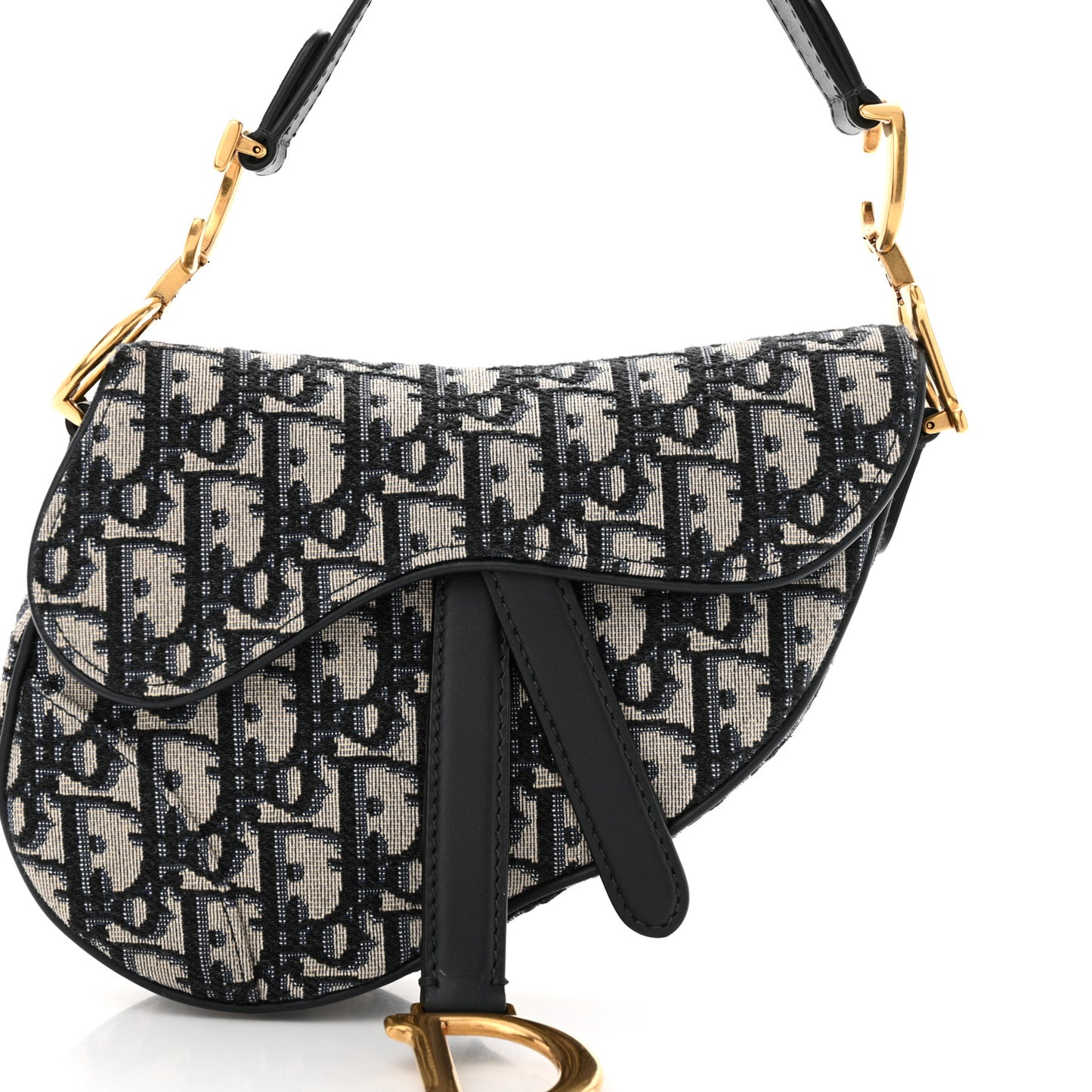 Oblique Mini Saddle Bag Blue