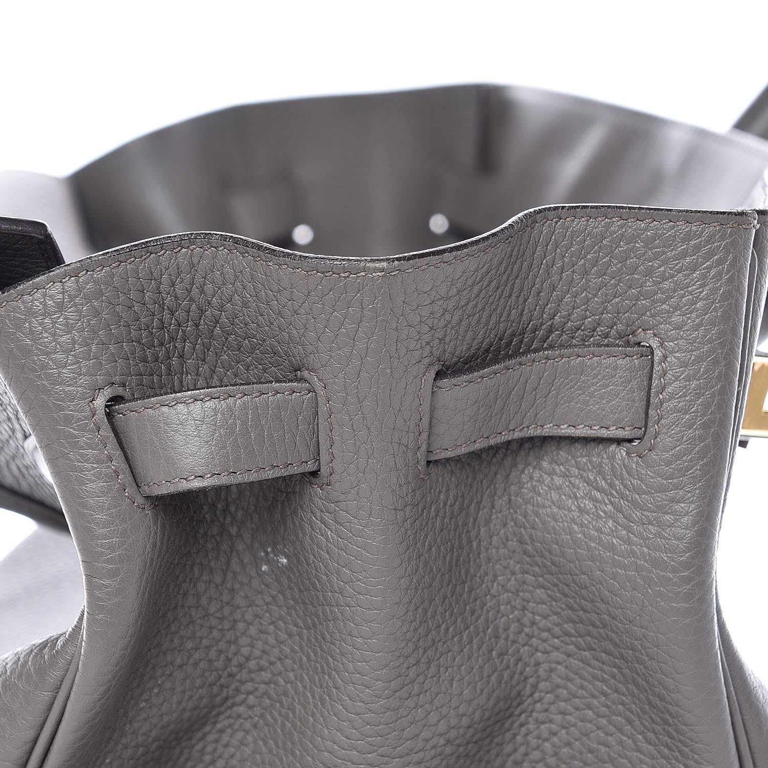Hermes Taurillon Clemence Birkin 35 Etain 14 of 41