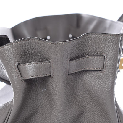 Hermes Taurillon Clemence Birkin 35 Etain 14 of 41