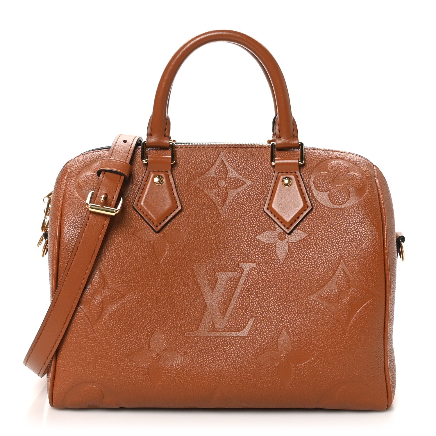 Louis Vuitton Empreinte Monogram Giant Speedy Bandouliere 25 Cognac 1 of 10