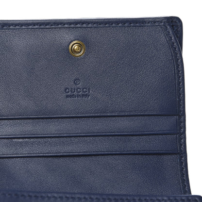 Gucci Canvas Flora Floral Trapuntata Zumi Card Case Wallet Great White Multicolor Blue Agata 6 of 8