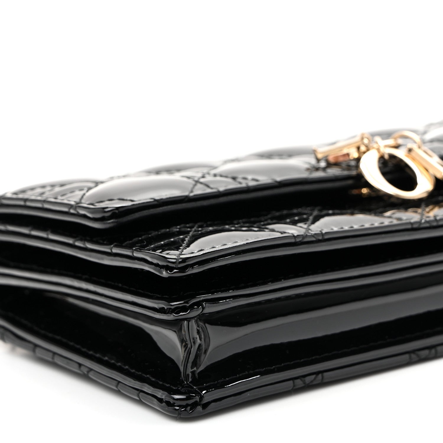 Christian Dior Patent Cannage Mini My Dior Bag Black 9 of 11