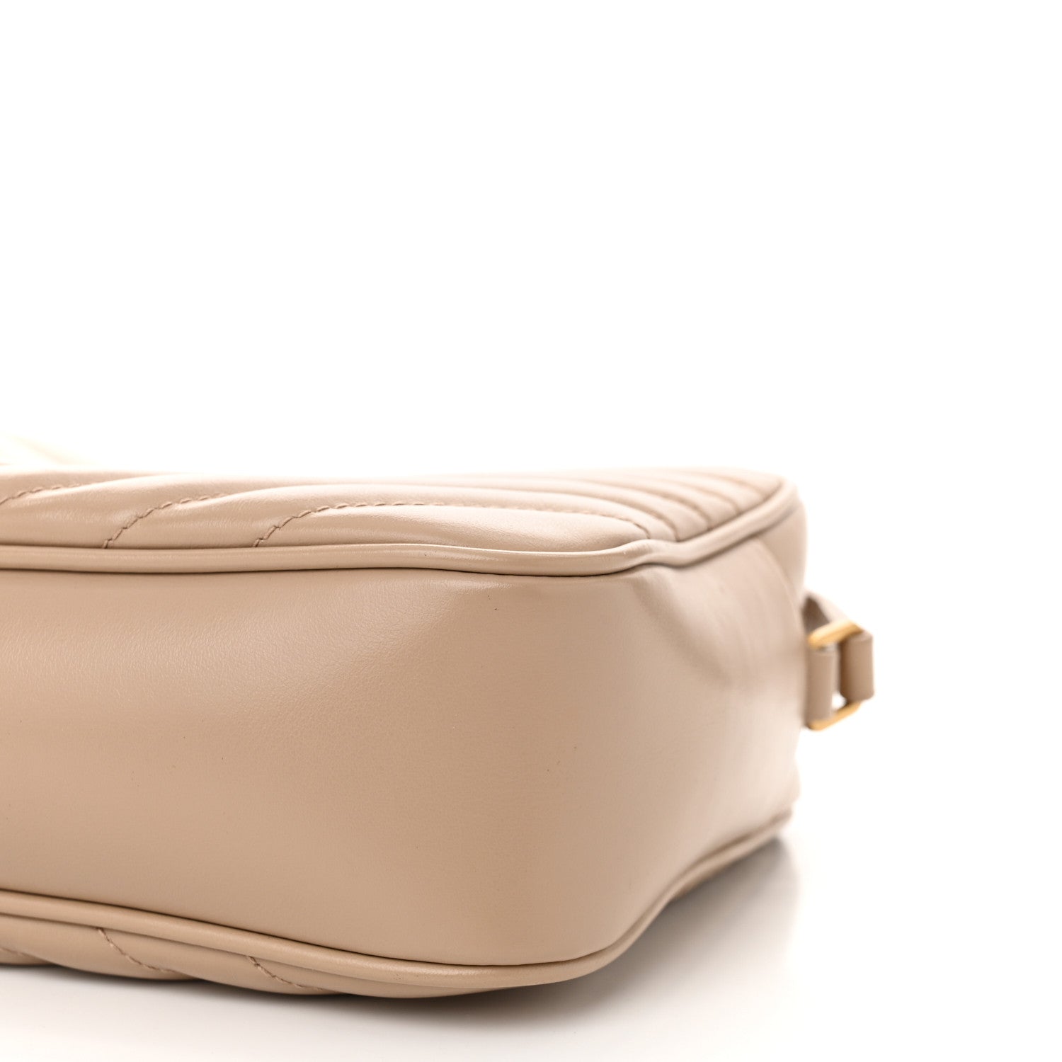 Saint Laurent Calfskin Matelasse Monogram Lou Camera Bag Dark Beige 10 of 13