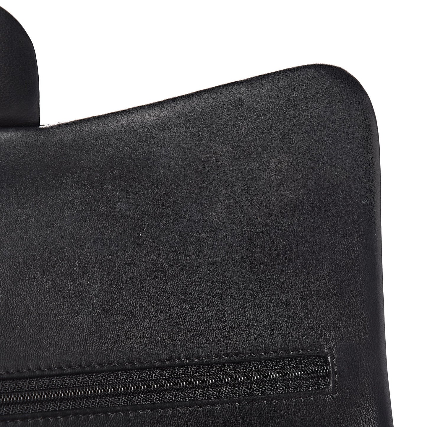 Lambskin Quilted Jumbo Double Flap Black