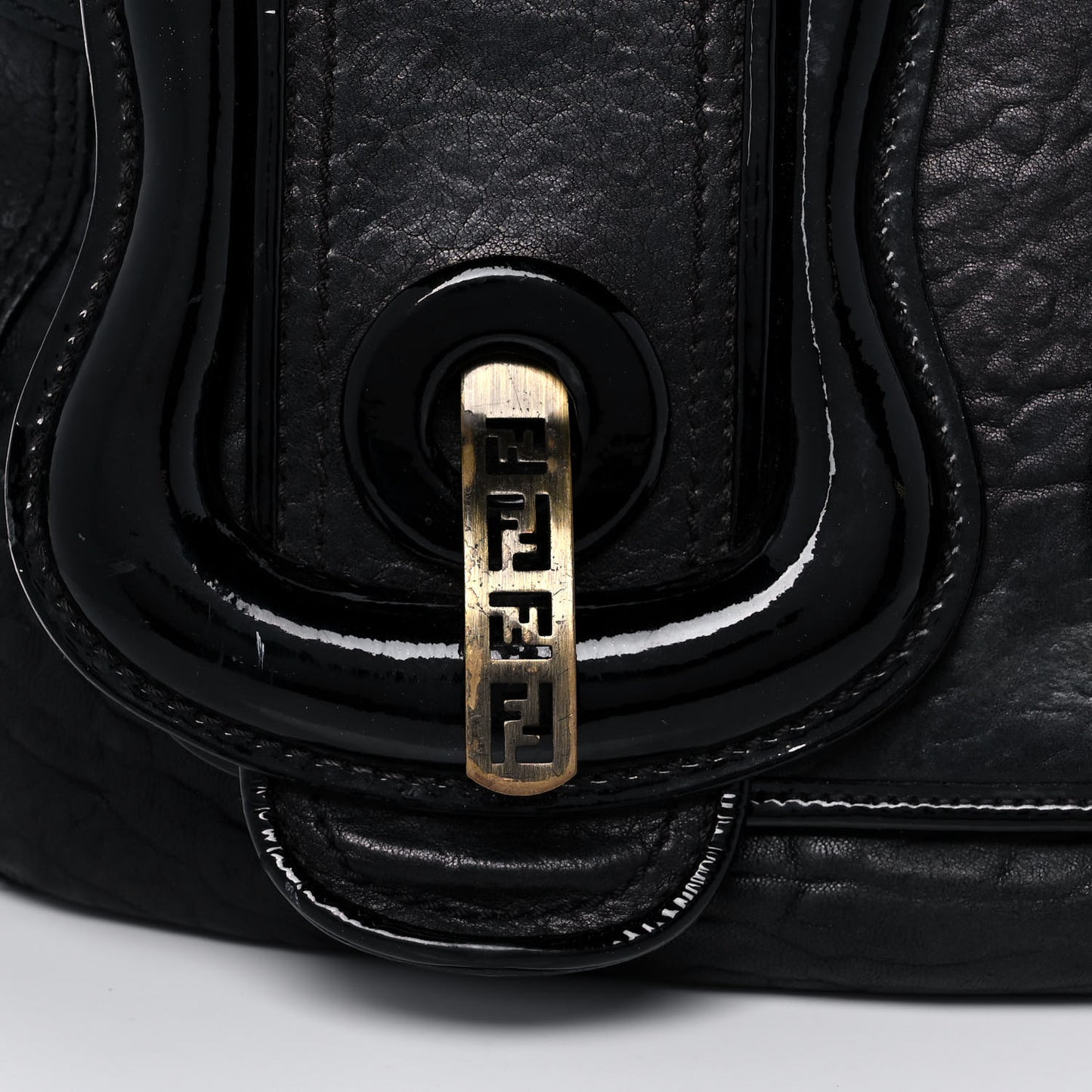 Nappa Patent B Bag Black
