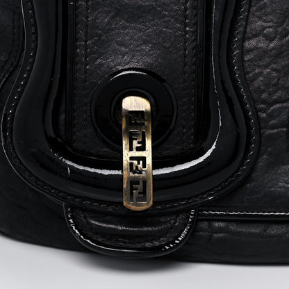 Fendi Nappa Patent B Bag Black 8 of 14