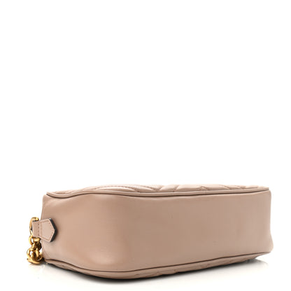 Gucci Calfskin Matelasse Small GG Marmont Chain Shoulder Bag Porcelain Rose 4 of 10