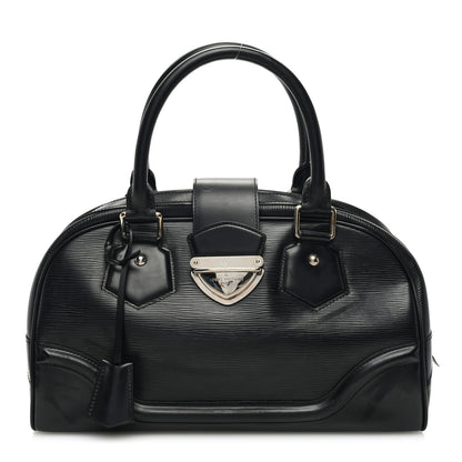 Louis Vuitton LOUIS VUITTON Epi Bowling Montaigne GM Black 1 of 12