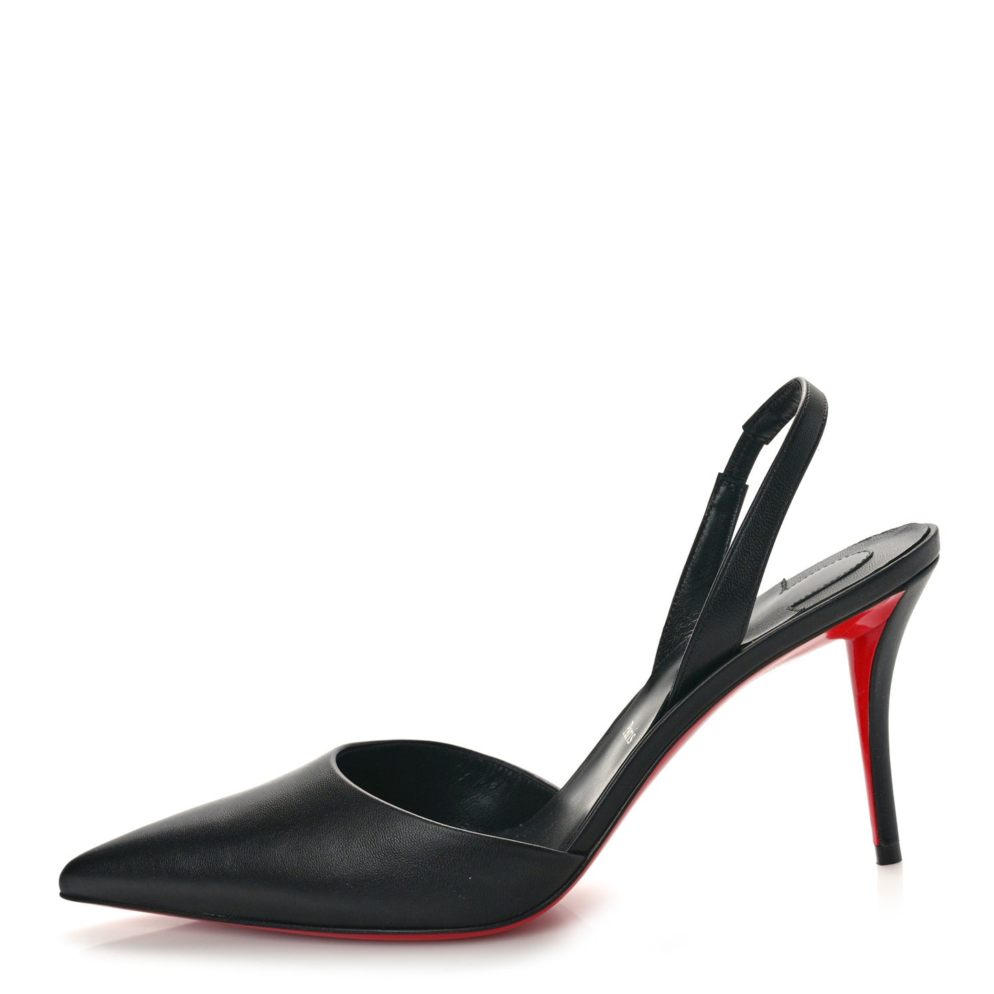 Calfskin O Kate Slingback 100 Pumps 39.5 Black