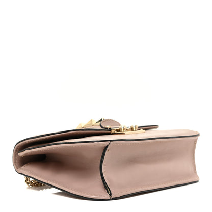 Valentino Garavani Vitello Small Glam Lock Rockstud Flap Poudre 4 of 14