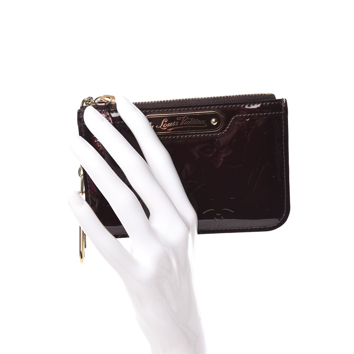 Louis Vuitton Vernis Key Pouch Amarante 2 of 8