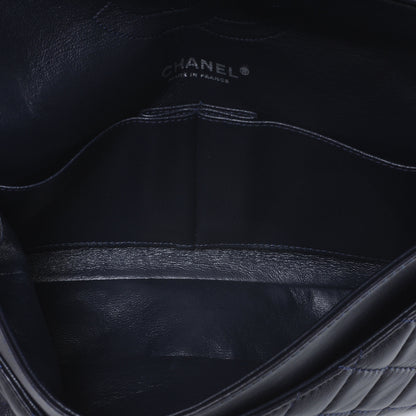 Chanel Lambskin Medium Double Flap Navy 7 of 8