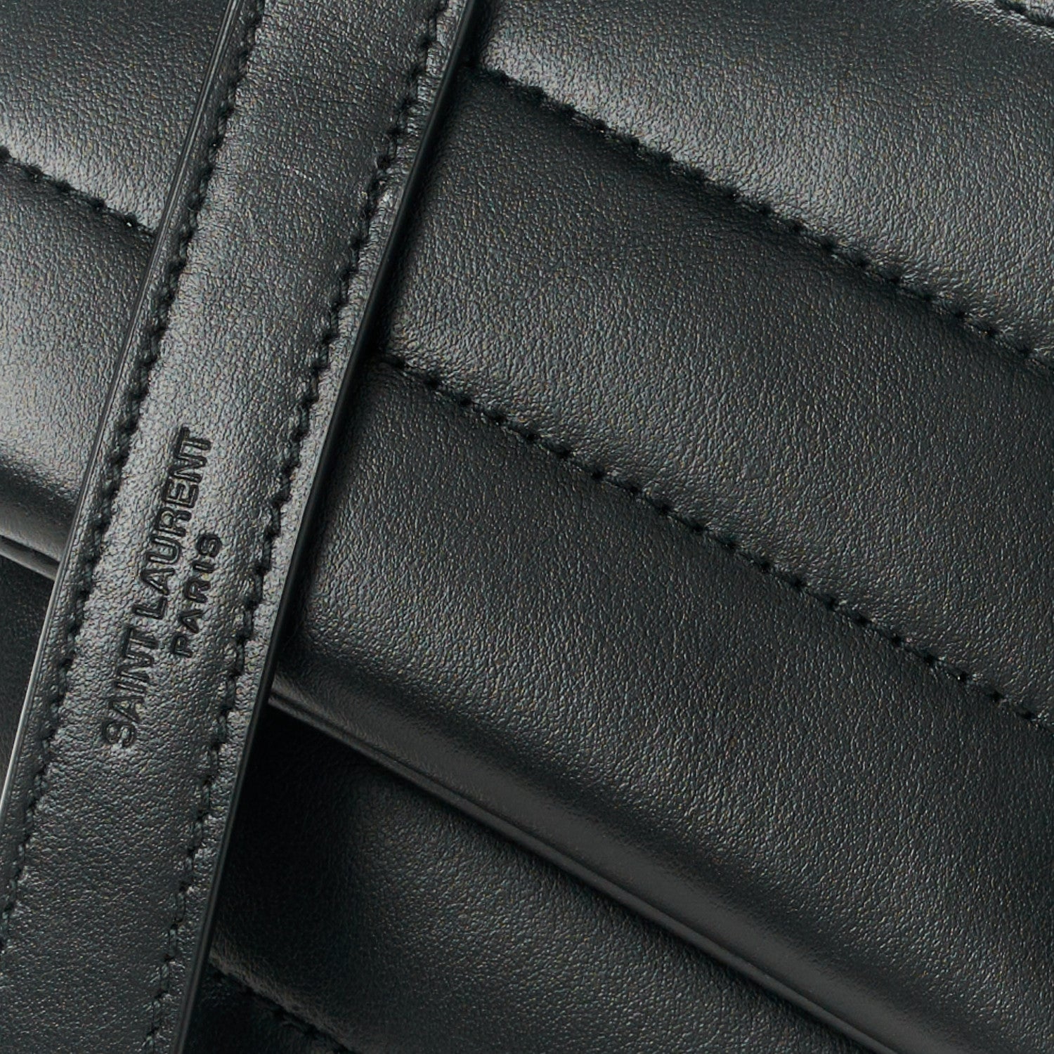 Saint Laurent Calfskin Y Quilted Monogram Small Loulou Chain Satchel Black 9 of 11