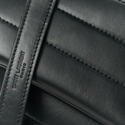 Saint Laurent Calfskin Y Quilted Monogram Small Loulou Chain Satchel Black 9 of 11