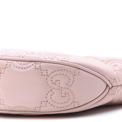 Gucci Calfskin GG Matelasse Mini Hobo Shoulder Bag Perfect Pink Natural 10 of 10