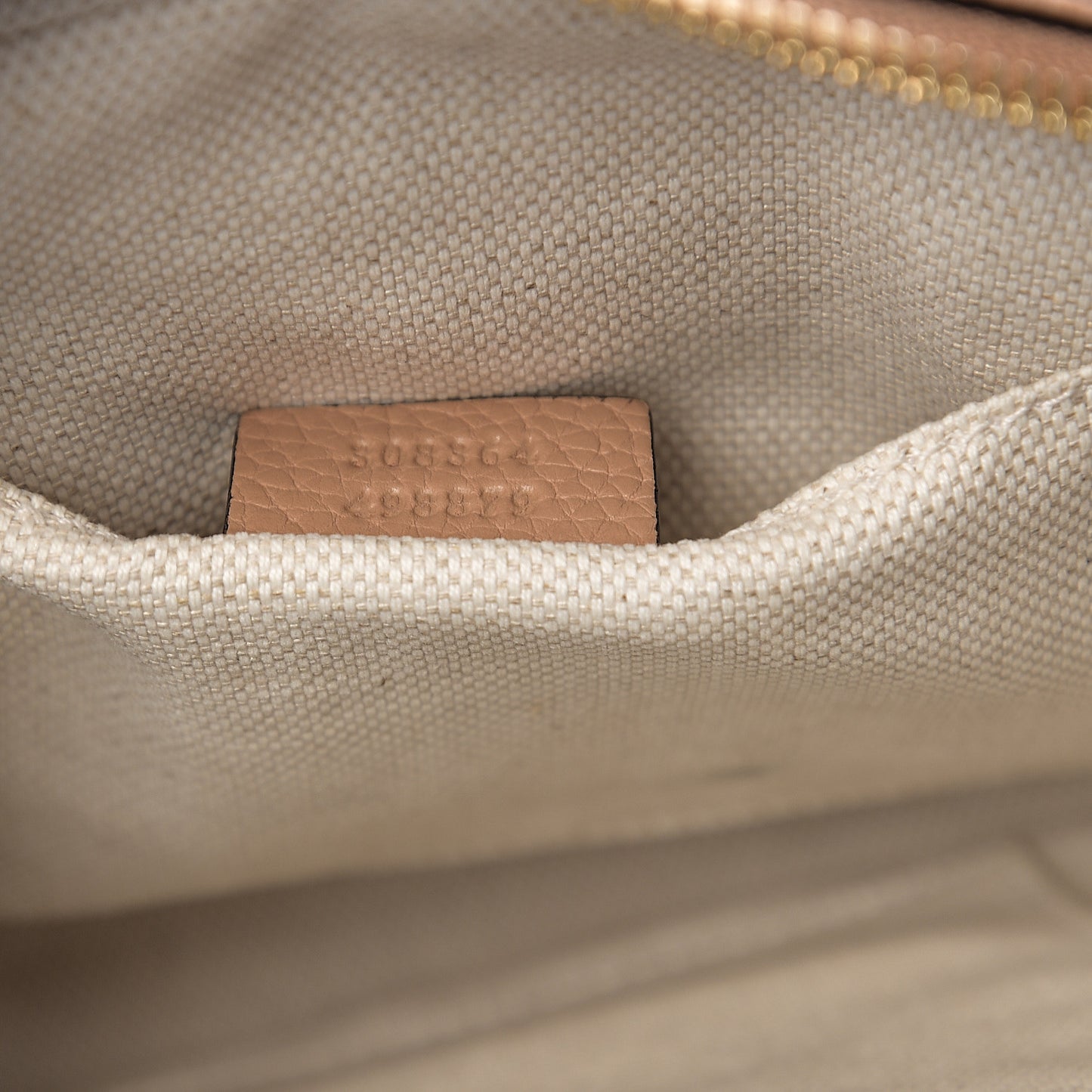 Pebbled Calfskin Small Soho Disco Bag Rose Beige