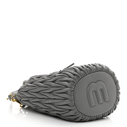 Miu Miu Nappa Matelasse Small Bucket Bag Marmo 4 of 9