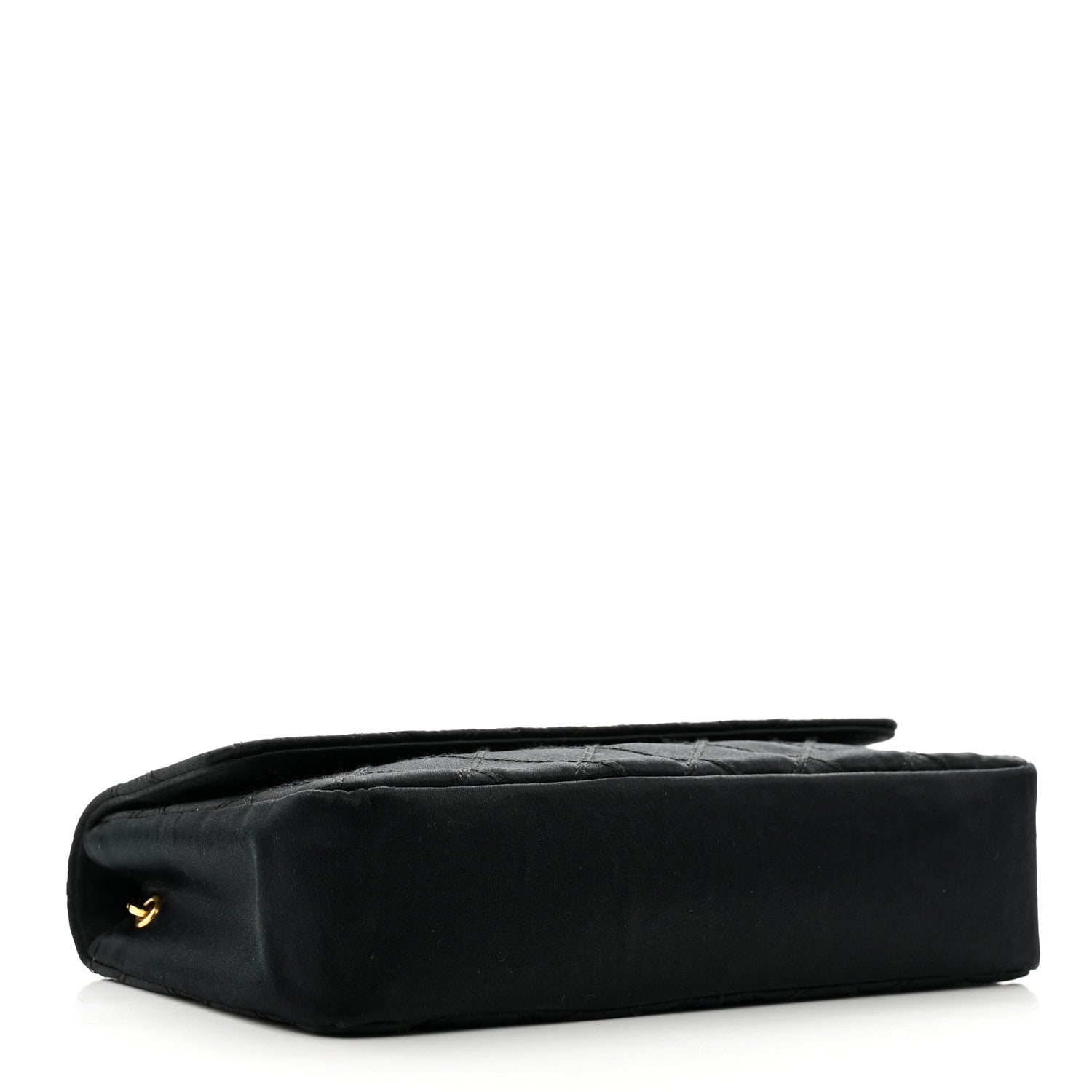 Chanel Satin Double Stitched Mini Single Flap Black 4 of 11