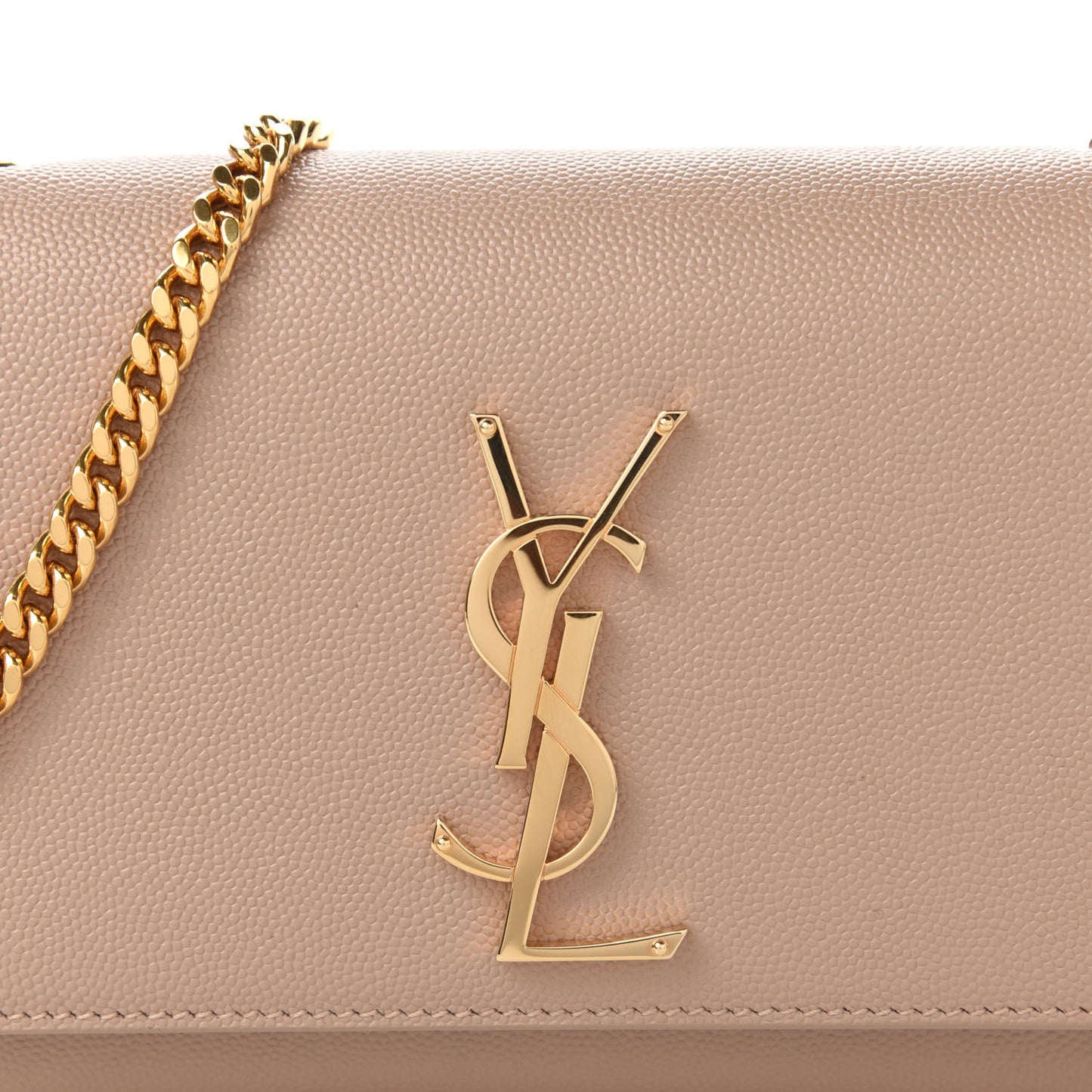 Grain De Poudre Small Monogram Kate Satchel Dark Beige