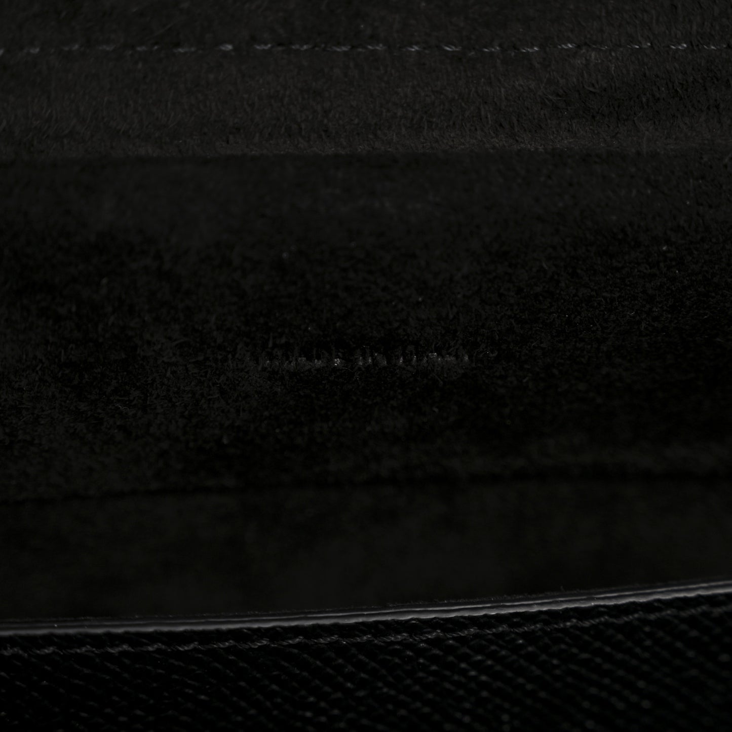 Grained Calfskin Micro Belt Bag Black
