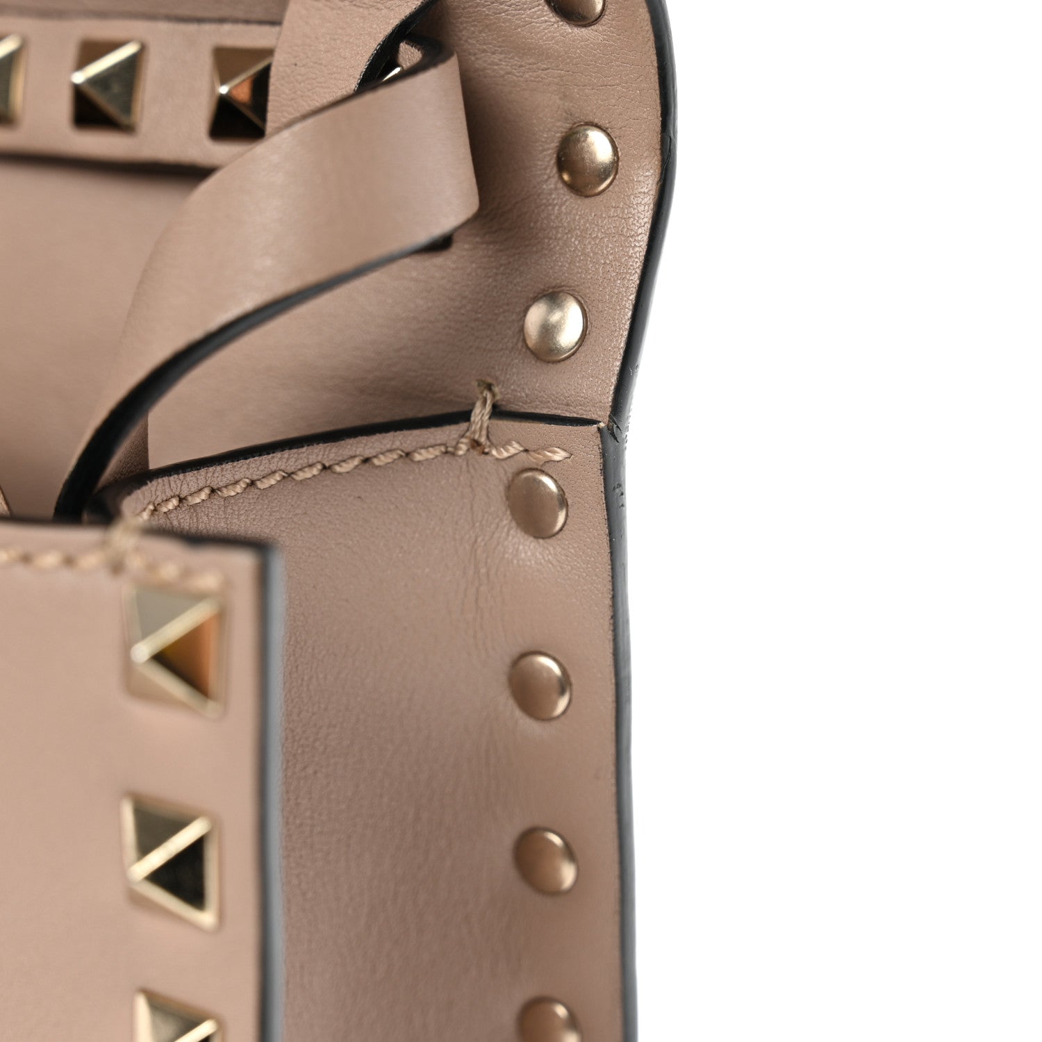Valentino Garavani Vitello Mini Rockstud Flip Lock Crossbody Bag Poudre 8 of 9