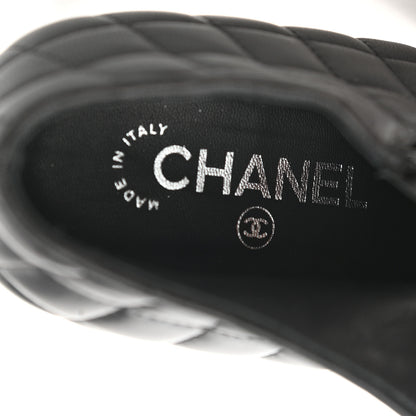 Chanel Calfskin Quilted Cap Toe Short Boots 39 Black 7 of 8