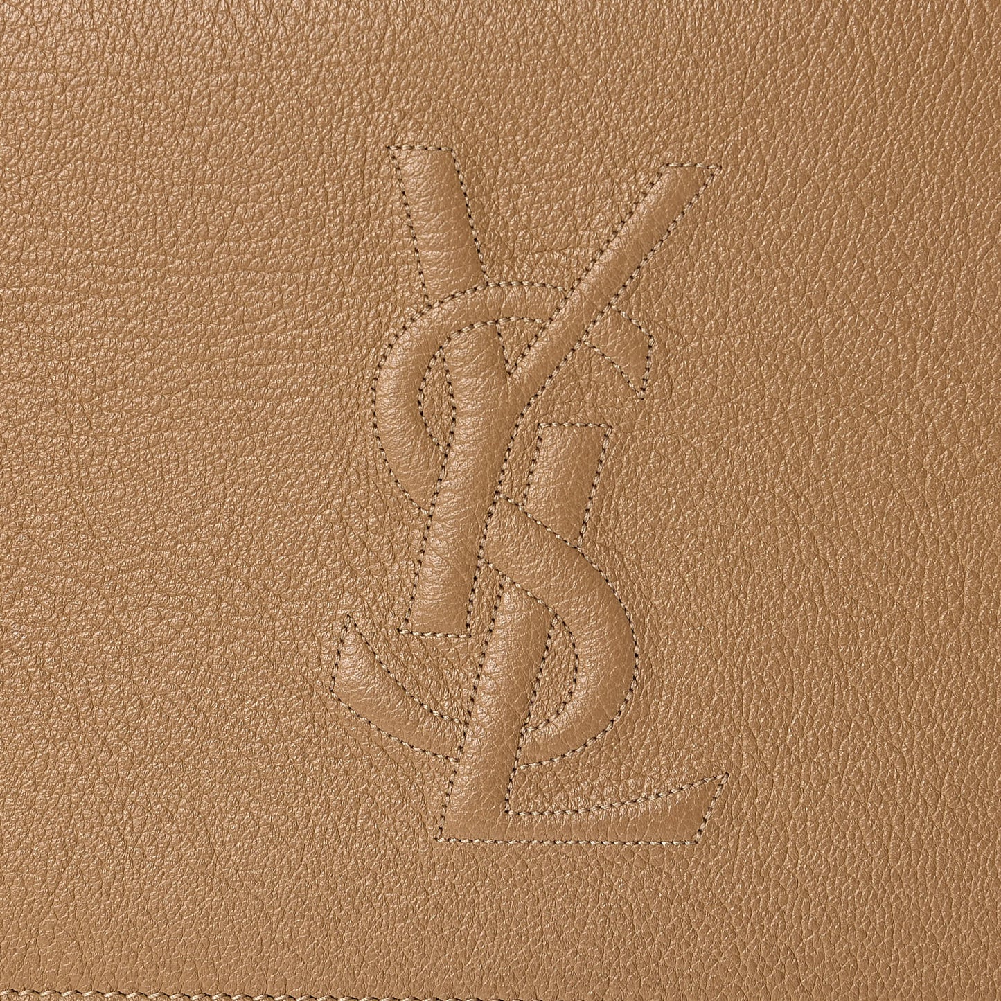 Calfskin Monogram Large Belle De Jour Clutch Beige