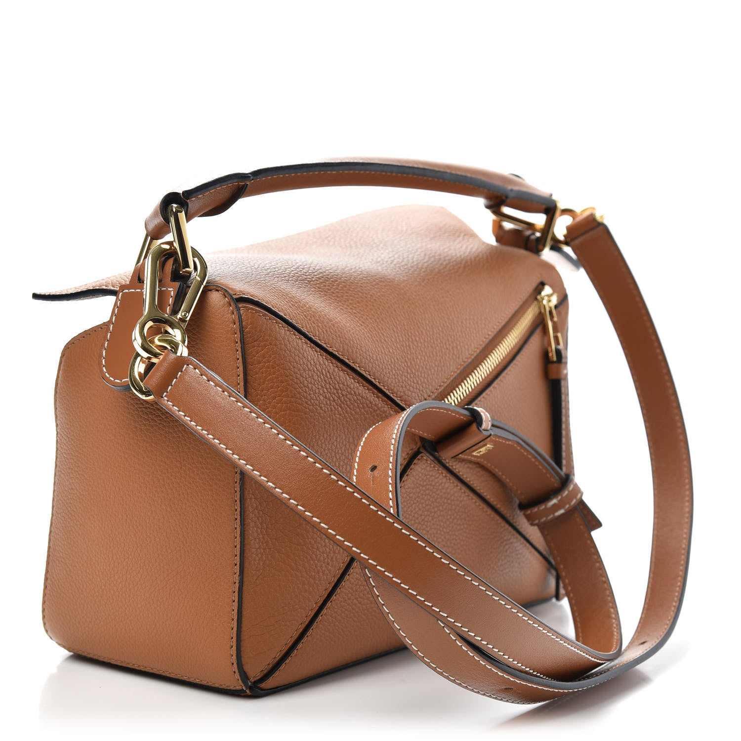 Loewe Calfskin Small Puzzle Bag Light Caramel 3 of 9