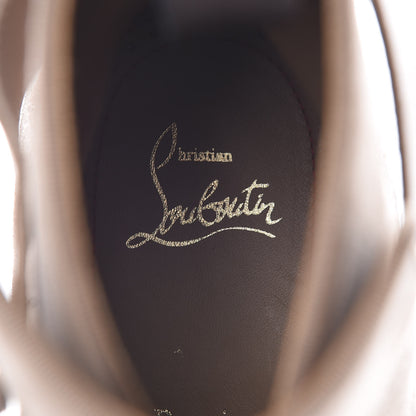 Christian Louboutin Veau Velours Grosgrain Cortino Boots 40.5 Mandorla 7 of 9
