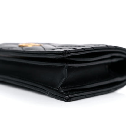 Gucci Calfskin Matelasse GG Marmont Card Case Wallet Black 8 of 10