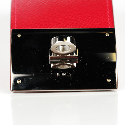 Hermes Epsom Kelly Dog Extreme Bracelet L Rouge Casaque 4 of 7