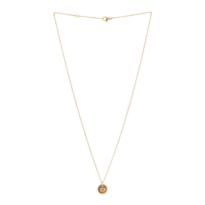 David Yurman 18K Yellow Gold Diamond Initial D Charm Necklace 3 of 7