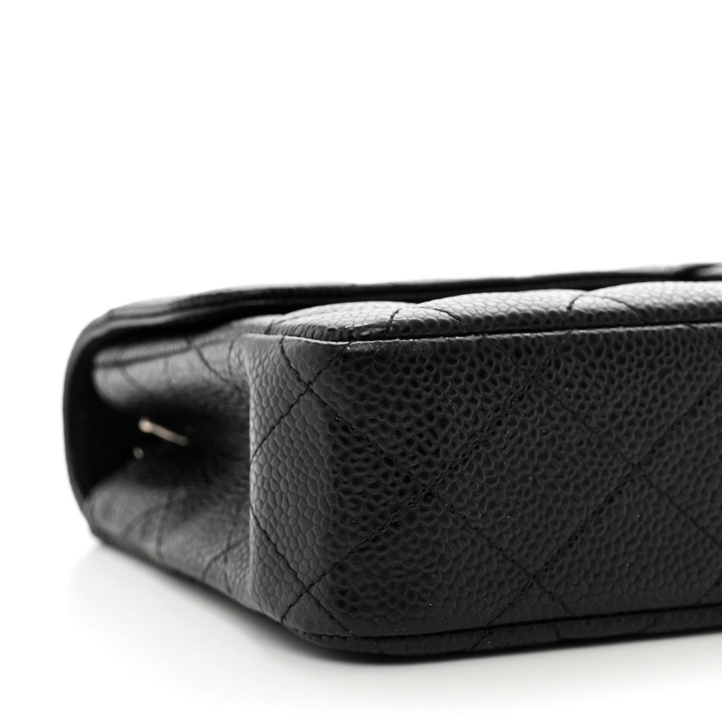 Caviar Quilted East West Flap Black